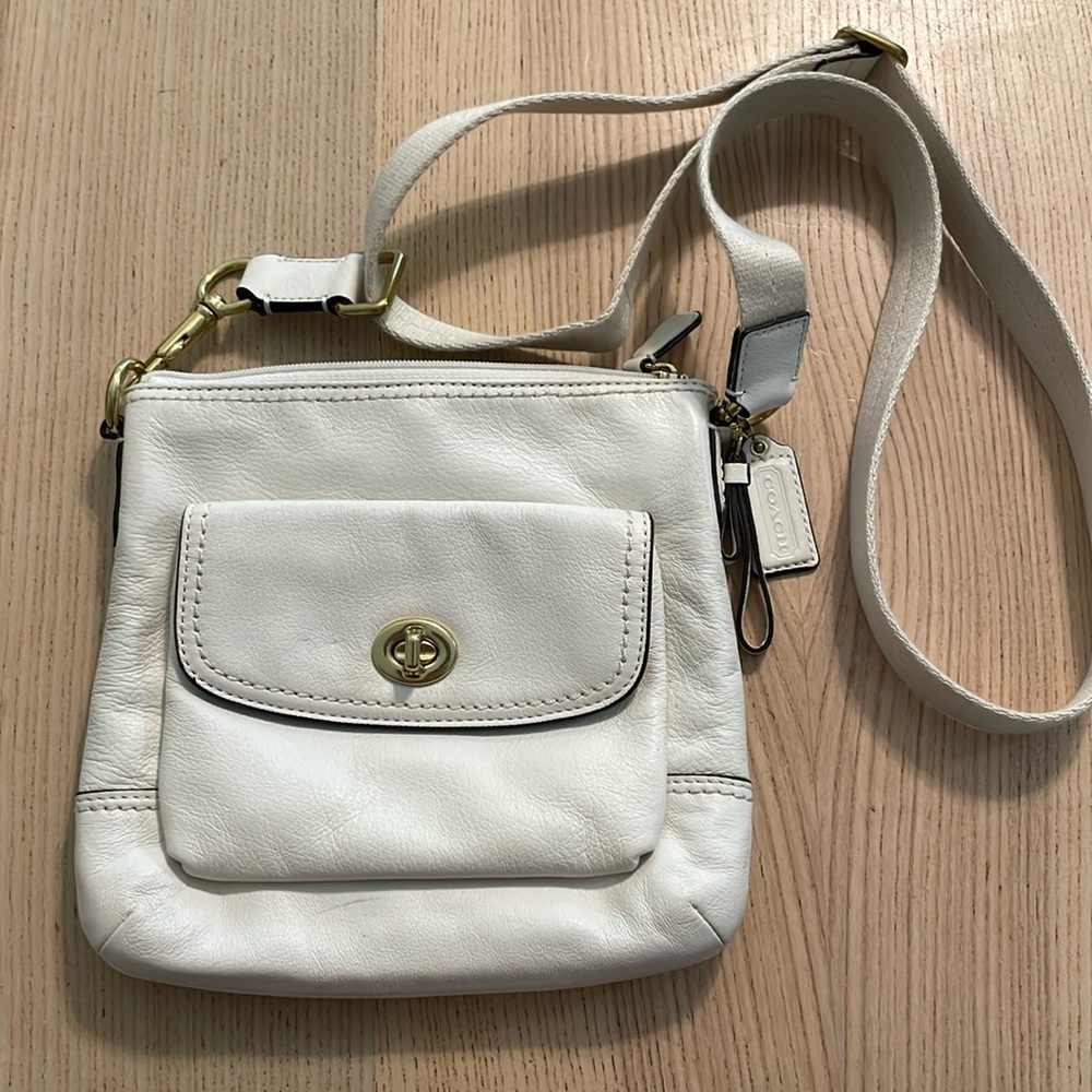 Coach White Crossbody Bag